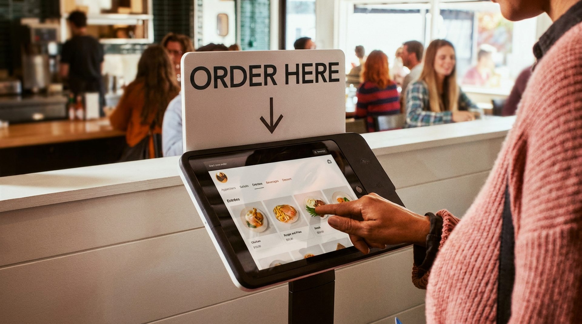 Order at the kiosk or online